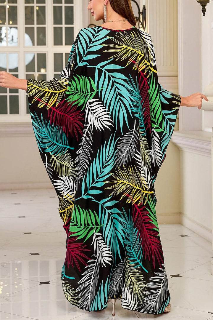 Damen Langer Kaftan Bohemian Cardigan Strand Badeanzug Cover Up Kleid Plus Size Robe Einheitsgrösse