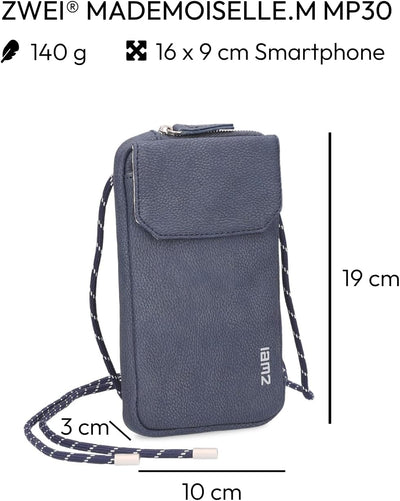 Zwei Unisex Mademoiselle Pm30 Phone-Bag Blau, Blau