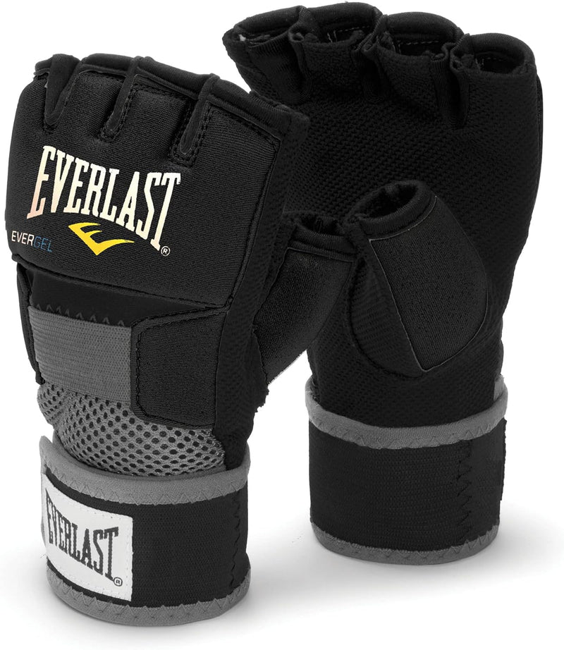 Everlast Unsiex - Erwachsene Sport Boxen Gelhandschuh Evergel Handwraps M Schwarz, M Schwarz