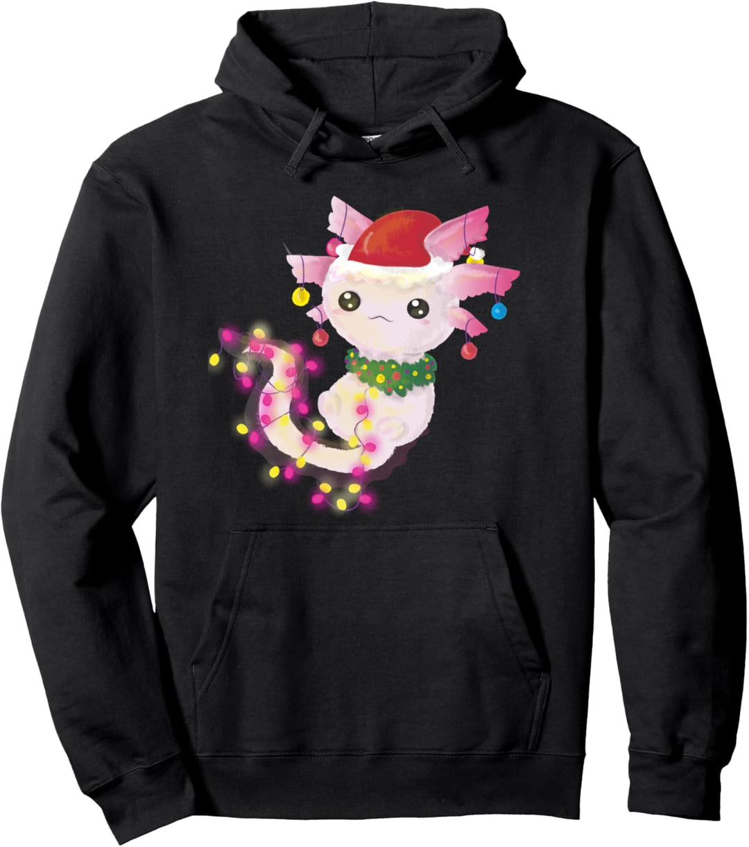 CHRISTMAS LIGHTS AXOLOTL LURCH BAUM LICHTER DEKO WEIHNACHTS Pullover Hoodie