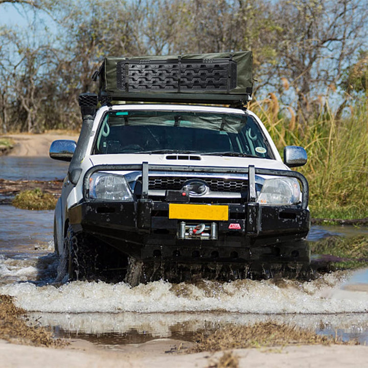 FIVMEN Sandbleche 2 Stück Anfahrhilfe mit Aufbewahrungstasche Offroad Zubehör für Wohnmobil Geländew