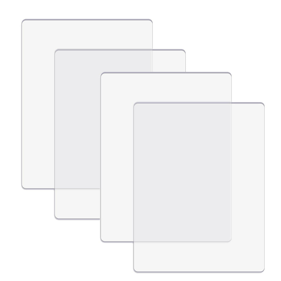 OTCRAFT 4 Stück/2 Paar Standard-Schneidepads für Stanzmaschine; transparente Polycarbonat-Kunststoff