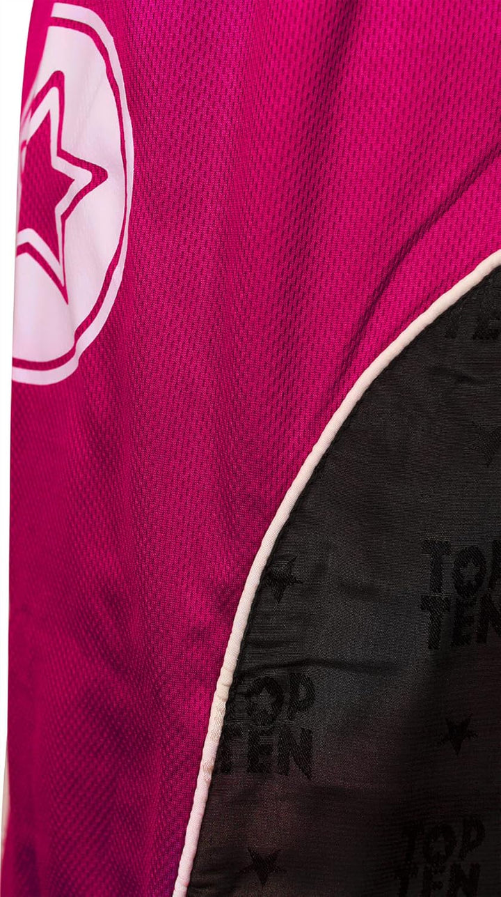 TOP TEN Kickboxuniform „Bow“ Schwarz - Pink - Weiss XXL, Schwarz - Pink - Weiss XXL