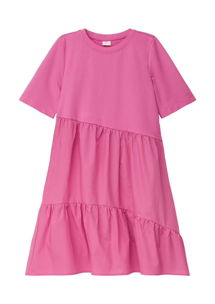 s.Oliver Mädchen Midi Stufenkleid 170 Rosa, 170 Rosa