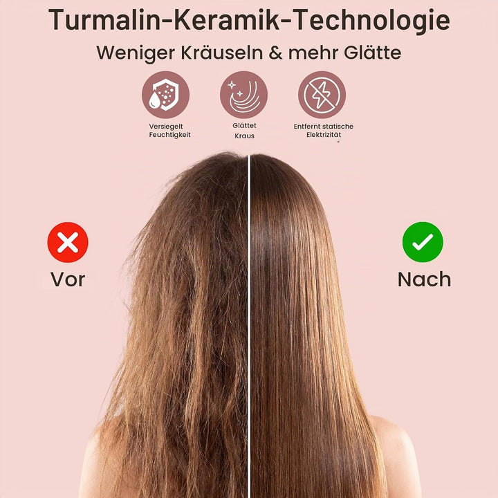 Hot Comb Heisser Kamm mit Quarz-Keramik-Beschichtung, Elektrischer Haarglätter für Afro-Haar &amp; Natur
