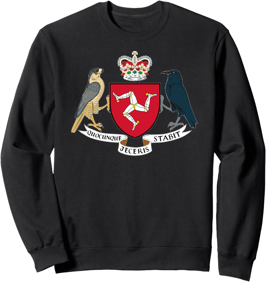 Isle Of Man Manx Flagge 3 Legs Of Man Wappen Sweatshirt