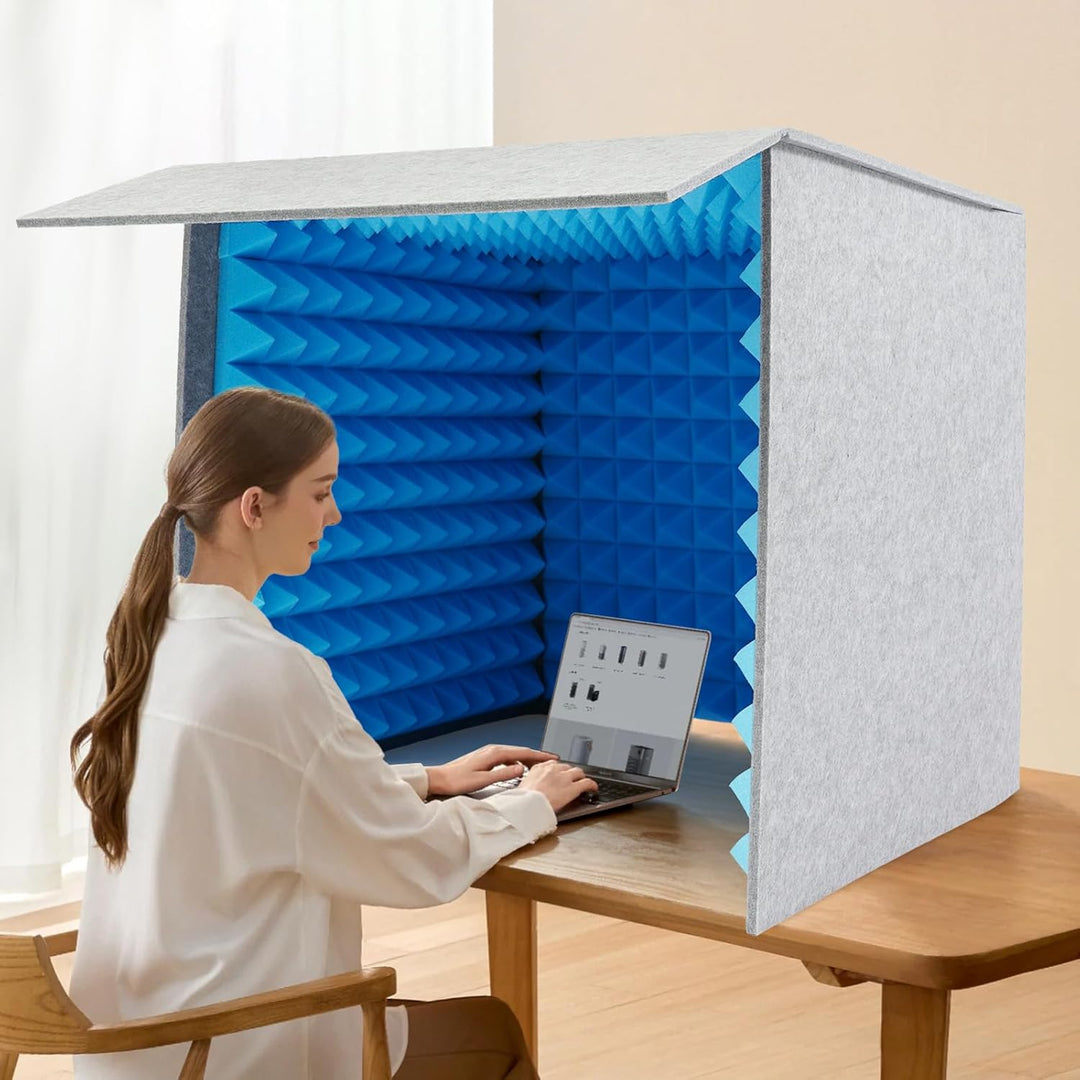 Vocal Booth Tragbare Schalldichte Kabine Schallabsorption Schalldichte Gesangskabine 60 * 60 * 60cm,