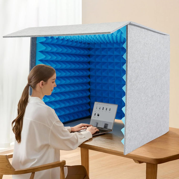Vocal Booth Tragbare Schalldichte Kabine Schallabsorption Schalldichte Gesangskabine 60 * 60 * 60cm,