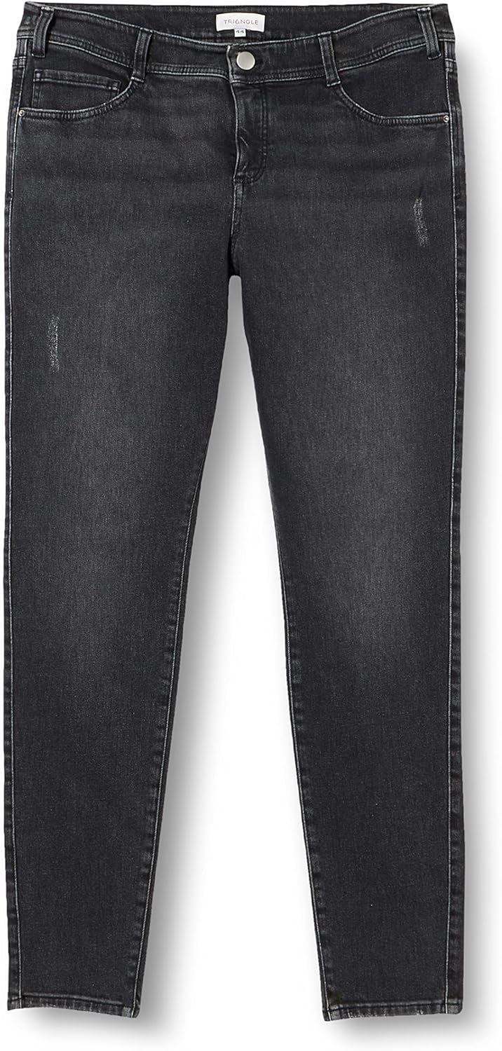 TRIANGLE Damen Jeans-Hose 48 Dunkelgrau, 48 Dunkelgrau
