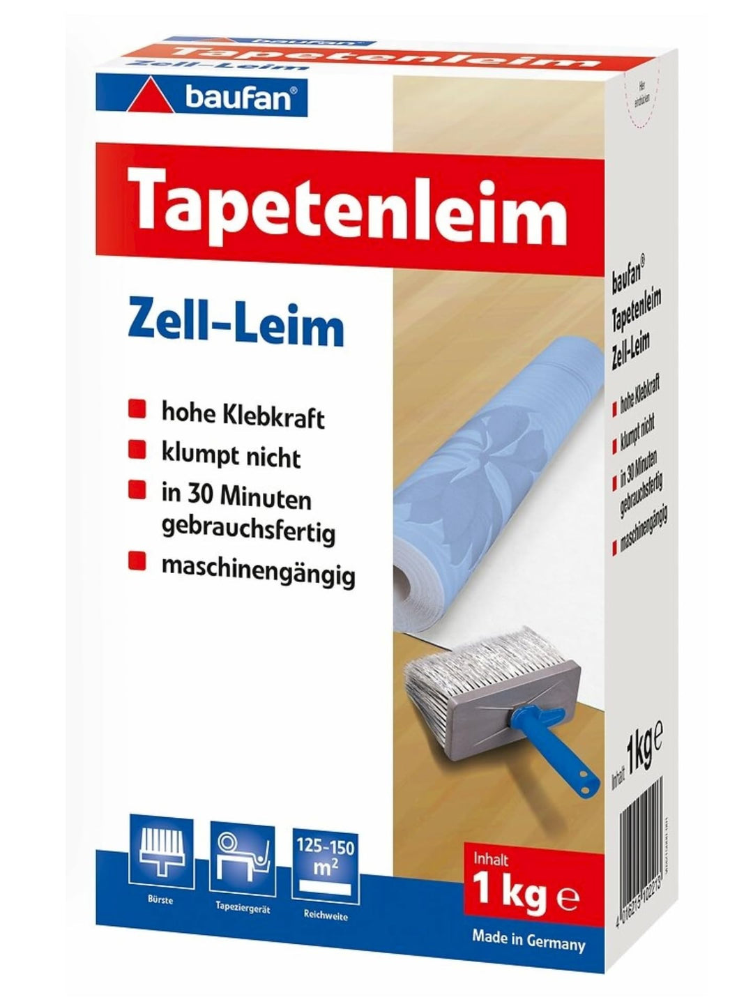 Baufan Tapetenleim 1 kg Zell-Leim Tapetenkleister Tapetenkleber Kleister Tapete Rauhfaser