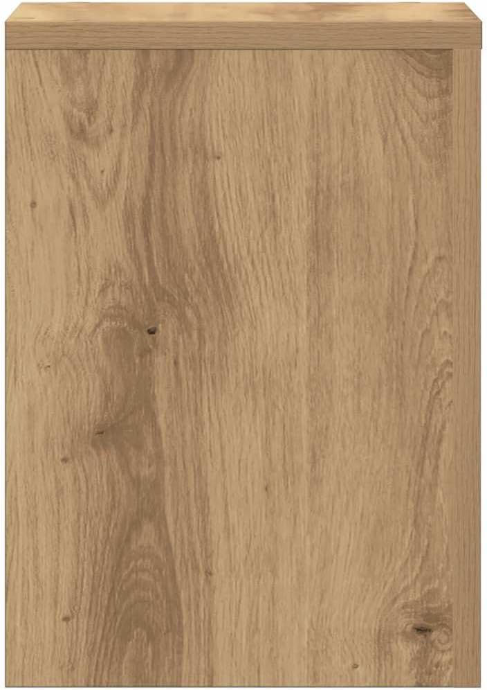 Pflanzenständer 2 STK. Artisan-Eiche 25x25x35 cm Holzwerkstoff Pflanzenregal, Blumenregal Indoor/Out