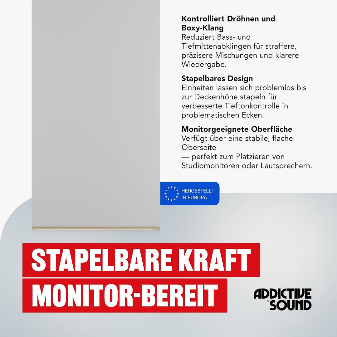 Addictive Sound Bassfalle Ecke Standard, Bass Trap Eckabsorber, Apfel, Apfel