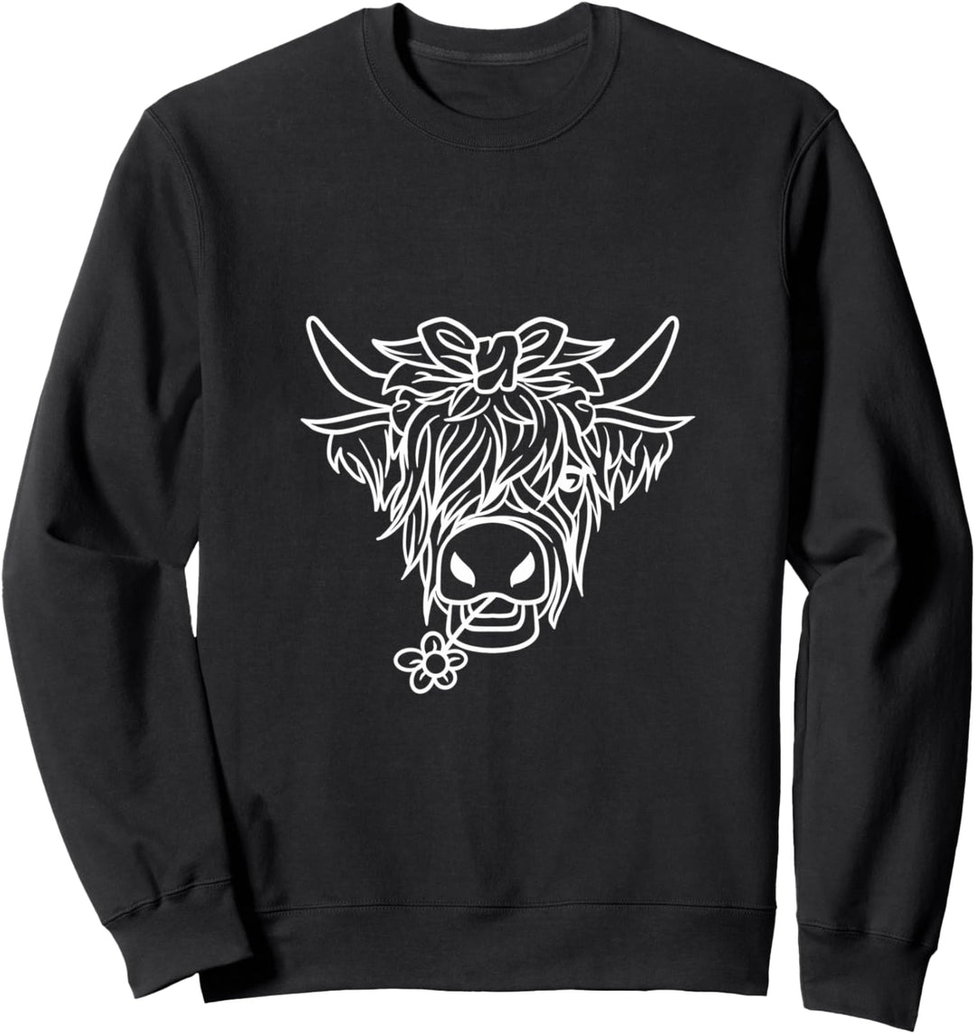 Schottisches Hochlandrind Highland Cattle Landwirt Geschenk Sweatshirt