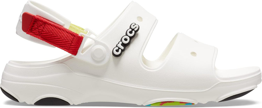 Crocs Unisex Classic All-Terrain Sandale 46 EU Weiss Mehrfarbig, 46 EU Weiß Mehrfarbig