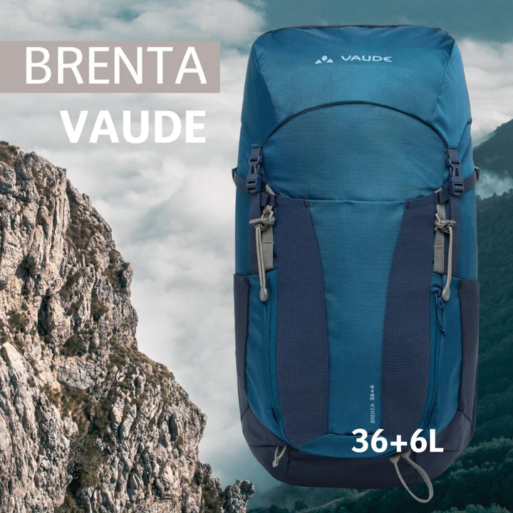 VAUDE Wanderrucksack für Damen & Herren 42 Liter, Aeroflex 3D Belüftung & ErgoShape-Schultergurte, R
