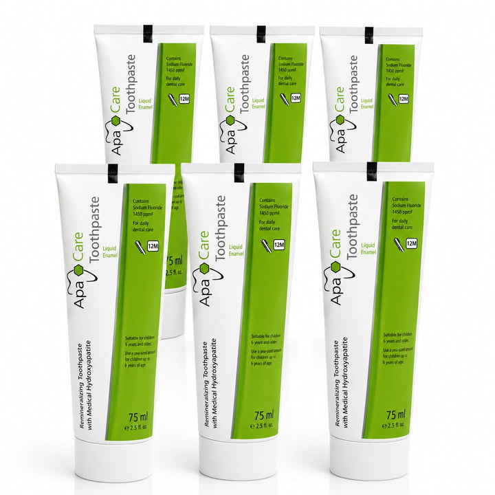 6x ApaCare Remineralisierende Zahncreme 75ml (6x