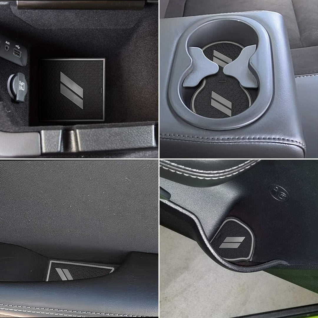 Auprite Rutschfeste Anti-Staub-Matten für Dodge Challenger 2015 2016 2017 2018 2019 2020 2021 2022 2