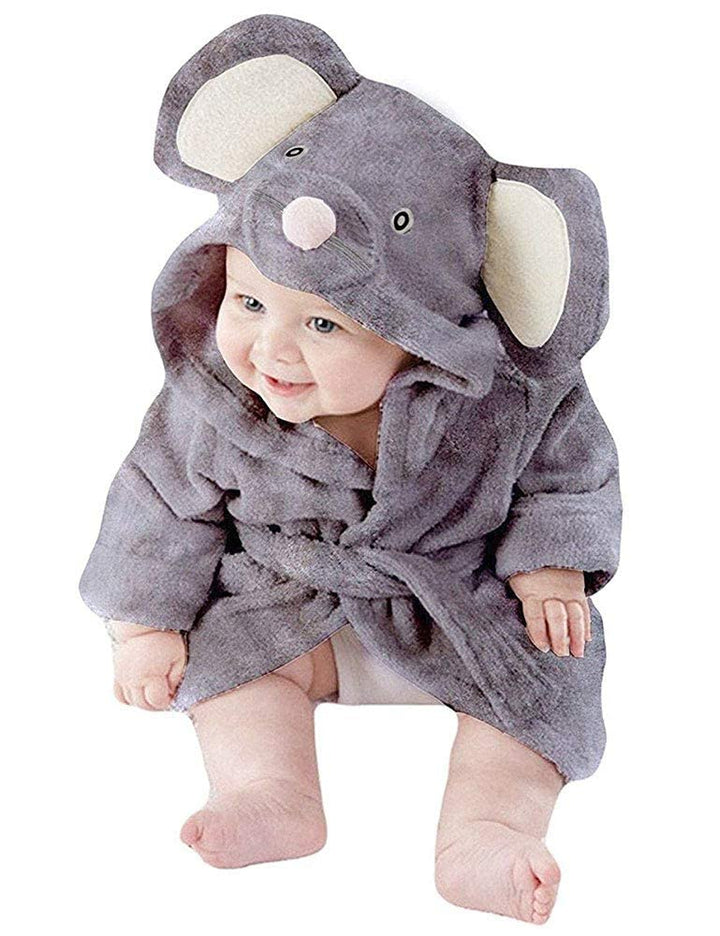 TEDD Jungen Bademäntel Unisex Kinder Morgenmantel Kapuze Nachtwäsche Robe Taillengürtel Bademantel P