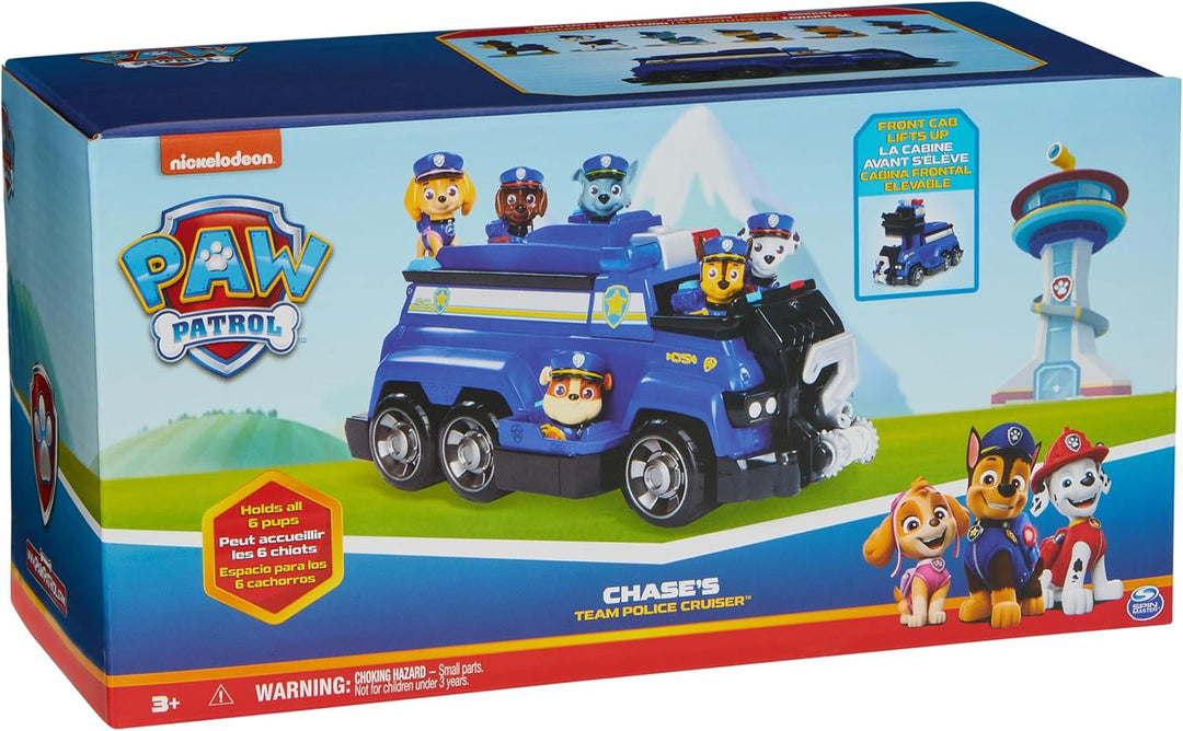 PAW PATROL Team Cruiser, Large Scale Vehicle with Exclusive Chase, Marshall, Skye, Rubble, Rocky & Z
