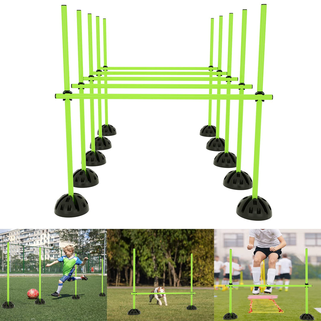 Sprungstangen-Set Trainingsstangen für Agility konditionelles KoordinationshürdenTraining 15 Stangen
