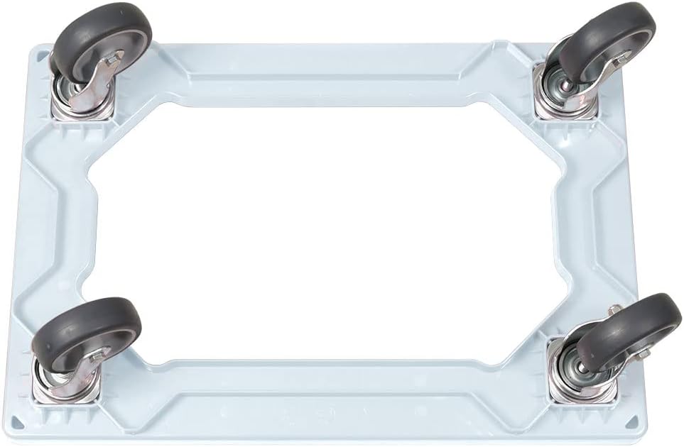 BRB 6X Logistikroller/Transportroller für Kisten 600x400 mm, Tragkraft 250 kg (weiss), Weiss