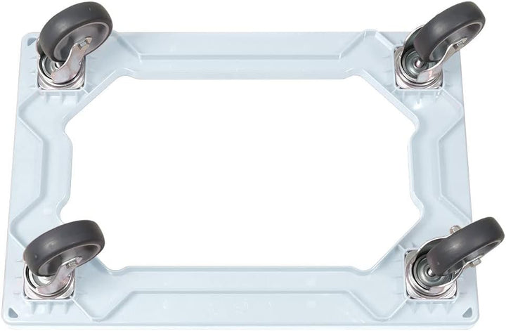 BRB 6X Logistikroller/Transportroller für Kisten 600x400 mm, Tragkraft 250 kg (weiss), Weiss
