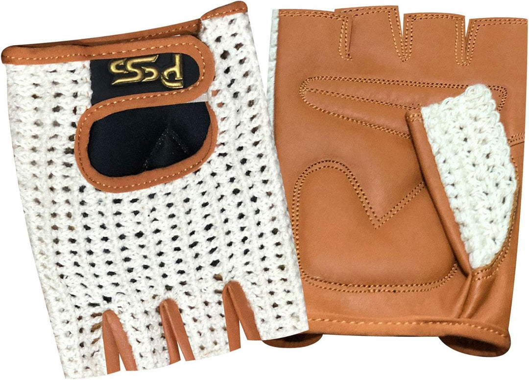 Prime Fingerlose Netzhandschuhe Gepolsterte Handschuhe Biker Fitness Gym Body Building Gewichtheben