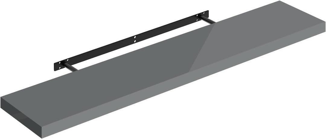 WOLTU Wandregal Regal Wand Schweberegal Regalbrett Wandboard mit Metallhalterung, unsichtbare Montag