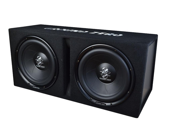 Ground Zero GZIB 2.30BR-ACT – 30 cm Aktiver Bassreflex-Subwoofer mit integriertem Verstärker für sat