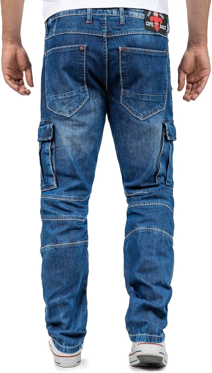 Cipo & Baxx Herren Jeans CD798-bans Blau W30/L32 30W / 32L Blau - 11, 30W / 32L Blau - 11