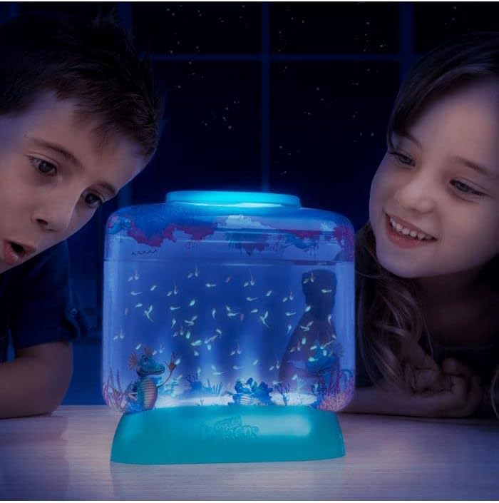 Aqua Dragons schlüpfen und wachsen lebende Wassertiere, Unterwasserwelt-Lernspielzeug-Set, 400-ml-Ta