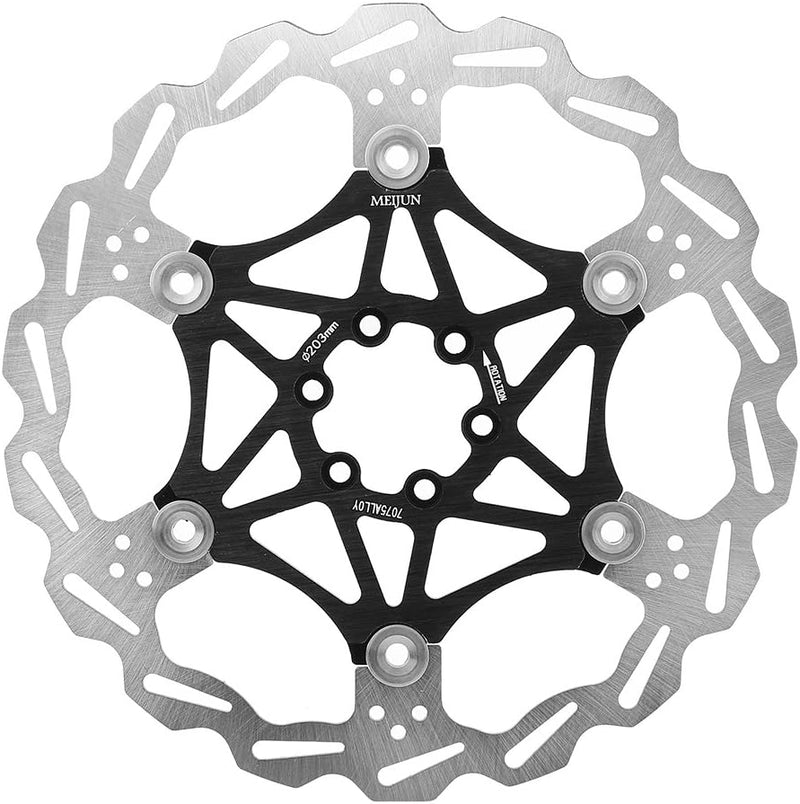 bremsscheibe 203mm,Fahrrad Scheibenbremse Bremsscheiben 160/180/203mm MTB Schwimmer Schwimmende Sche