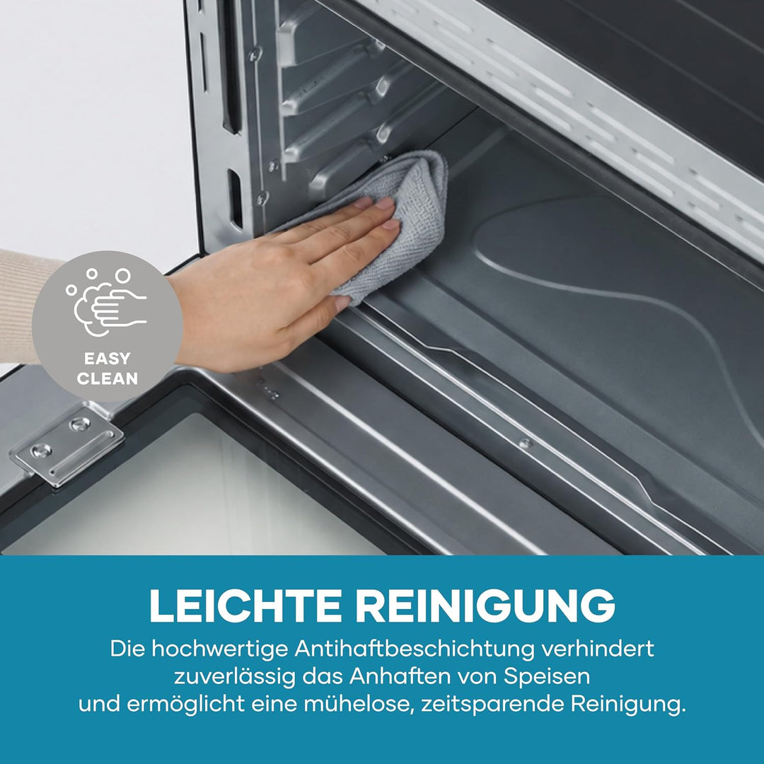 SEVERIN XXL Back- und Toastofen mit Umluftfunktion, Backofen mit Grillrost, Backblech, Drehspiess un