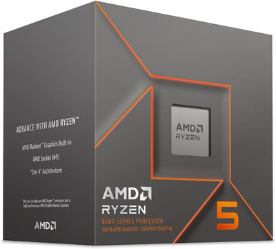 AMD Ryzen 5 8500G Prozessor (intergrierte Radeon Grafik, 6 Kerne/12 Threads, 65W TDP, AM5 Sockel, 22