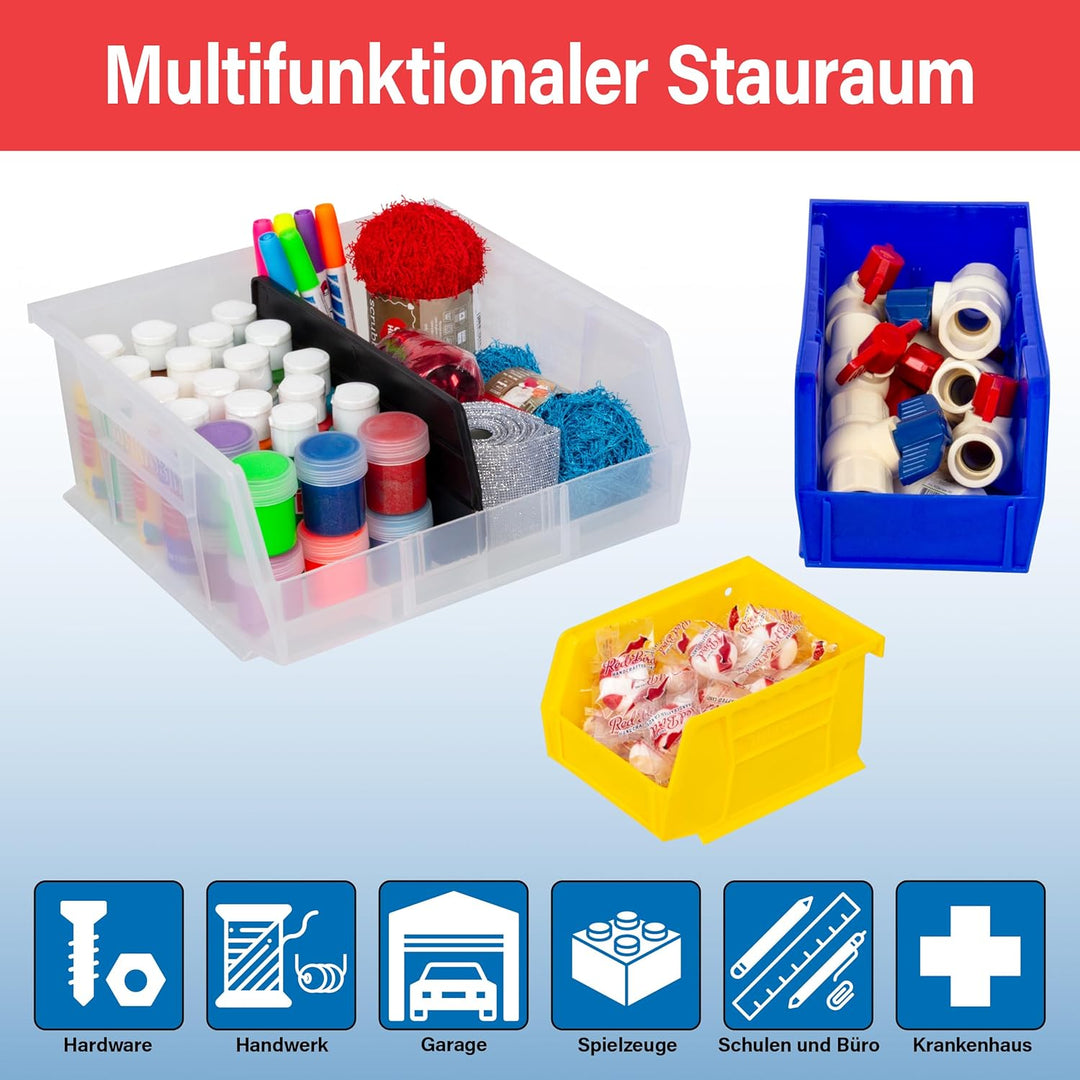 Akro-Mils - 30230RED 30230 AkroBins Kunststoff-Aufbewahrungsbehälter zum Aufhängen, stapelbare Behäl