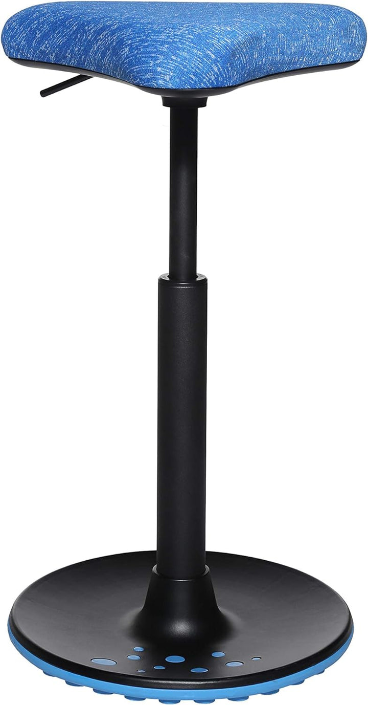 Topstar Sitness H1, Arbeitshocker, Stehhilfe, Drehhocker, höhenverstellbar, Stoffbezug Polyester, bl