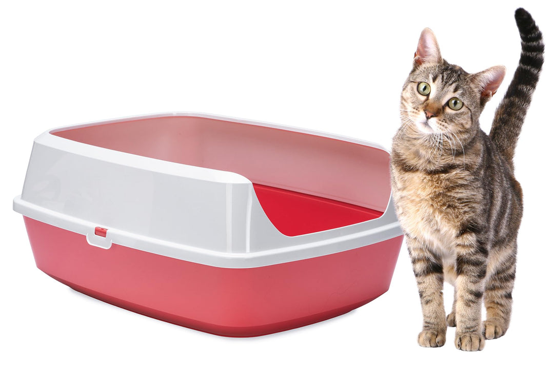 Karlie 522872 Katzentoilette Mary Loo Eco L: 50 B: 38,3 H: 21,4 cm, Spicy Coral, Spicy Coral