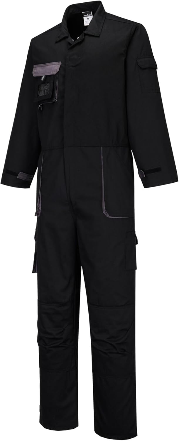 Portwest Portwest Texo Kontrast Overall, Grösse: XXL, Farbe: Schwarz, TX15BKRXXL Schwarz XXL, Schwar