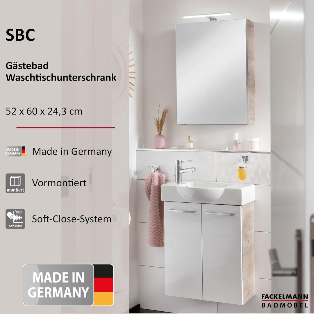 FACKELMANN SBC Mini Waschtischunterschrank 55 | Art.Nr: 84647