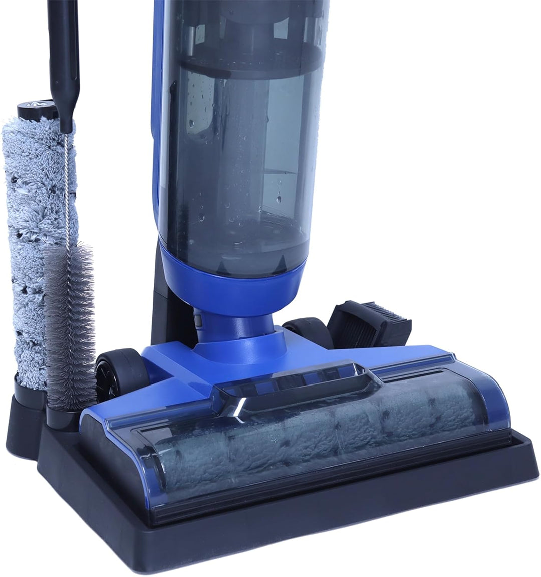 Sommertal Nass Trockensauger Akku – starker Kabelloser Wischsauger mit Selbstreinigung, 700ml Doppel