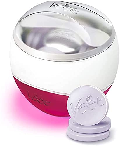 Veet Spawax elektrisches Warmwachs Set - 1x Warmwachs-Gerät, 12x Wachsscheiben
