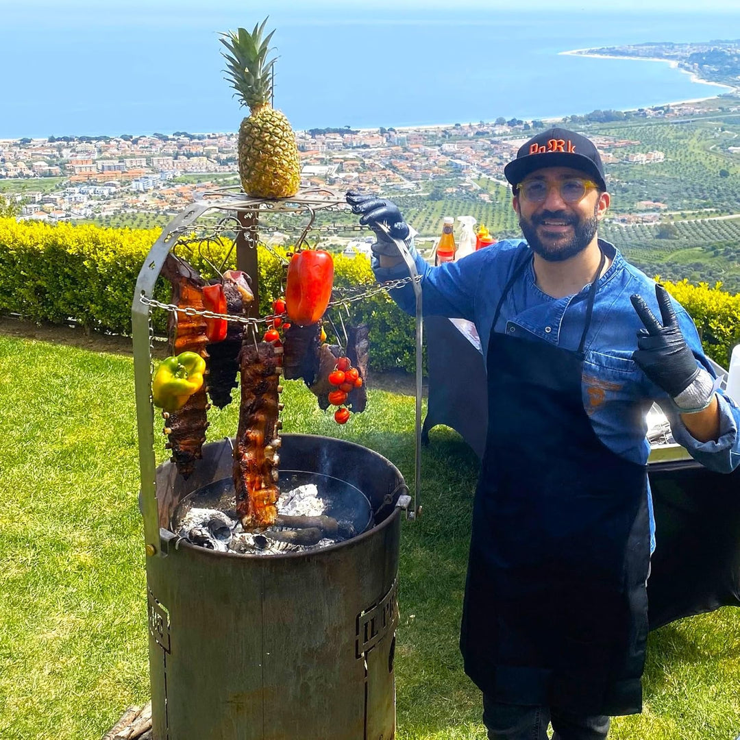 Grillrost.com Das Original Asado Dom - Der Grilltrend aus Argentinien - einstellbar für Kugelgrills,