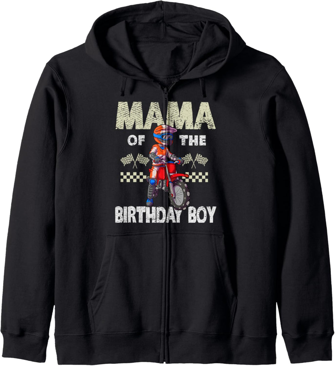 Motocross MX Mama Birthday Boy MX Familie Dirt Bike Geburtst Kapuzenjacke