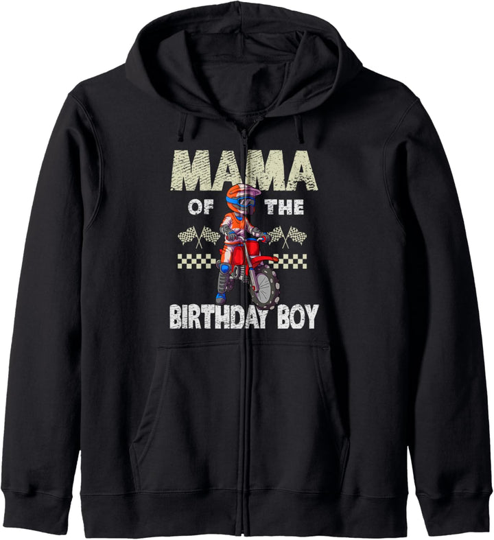 Motocross MX Mama Birthday Boy MX Familie Dirt Bike Geburtst Kapuzenjacke