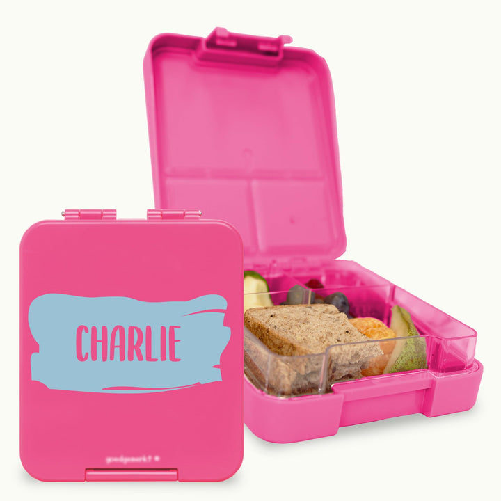 gutmarkiert - Personalisierte Brotdose mit Name - Mikrowellen- und spülmaschinenfest. ideal für Kind