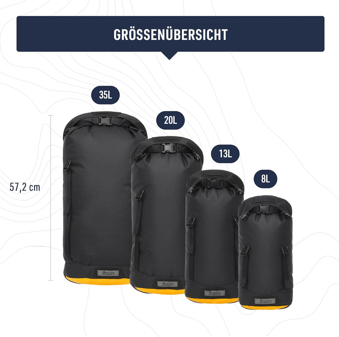 Sea to Summit - Evac Compression Dry Bag HD - Kompakte Trockentasche - Rollverschluss - Strapazierfä