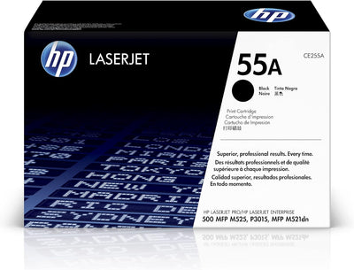 HP 55A (CE255A) Schwarz Original Toner für HP Laserjet Enterprise P3015, M525, HP Laserjet Pro M521