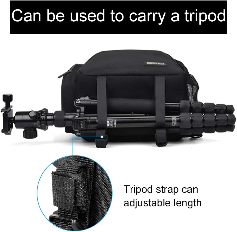 CADeN Kameratasche Sling Backpack, Kameratasche Rucksack mit Stativhalterung für DSLR/SLR spiegellos