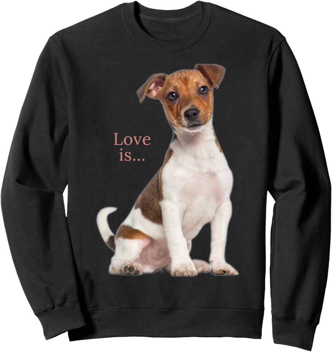 Jack Russell Terrier Shirt Mama Papa Damen Herren Kinder Love Dog Sweatshirt