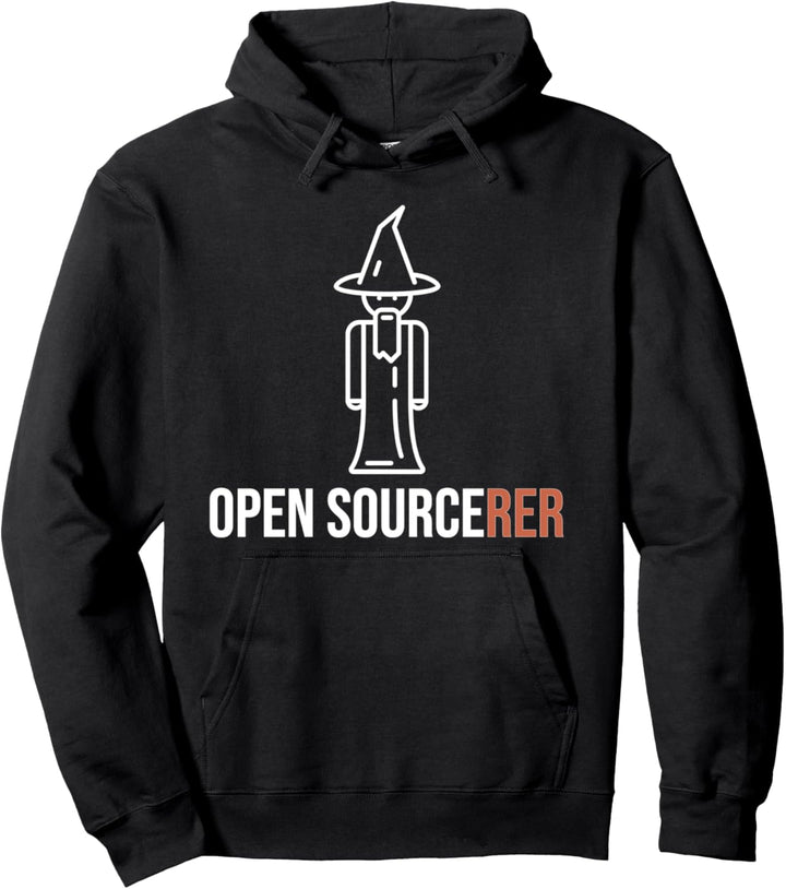 Funny Open Source Sourcerer - Great Programmer / Coder Joke Pullover Hoodie